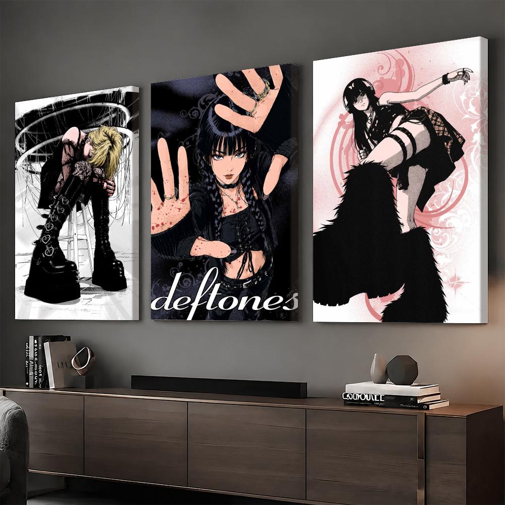 Home Decor Y2K - لوحة جدارية مؤطرة بتصميم فتاة روك
