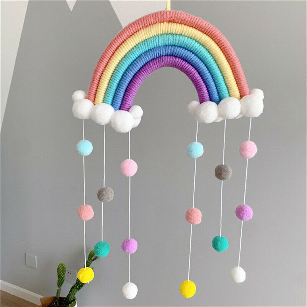 Home Decor Y2K - المنسوجة يدويا خمسة السواحل قوس قزح