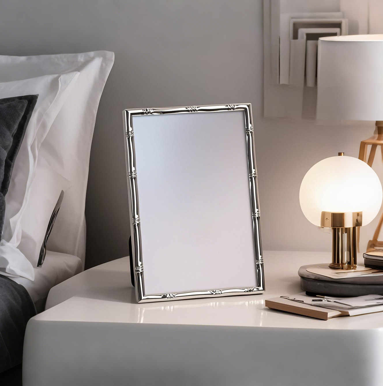 Bamboo Photo Frame - إطار صور أوروبي من الألومنيوم مقاس