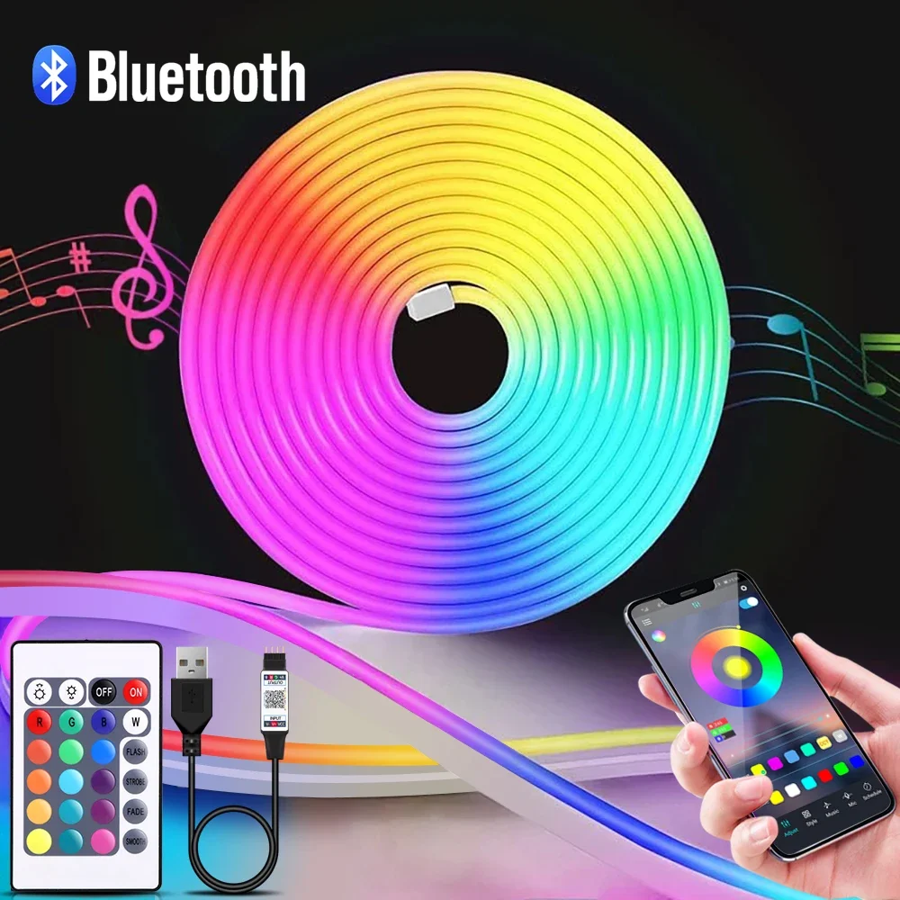 Home Decor Free App - 1-5 متر RGB LED شريط ضوء