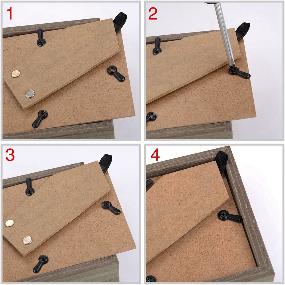 مجموعة مشابك زر الانعطاف لإطار - مراجعة Bamboo Photo Frame وسعره