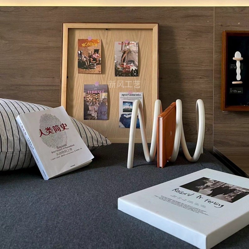 رف مجلات معدني إبداعي بتصميم ب - مراجعة Home Decor Magazine وسعره