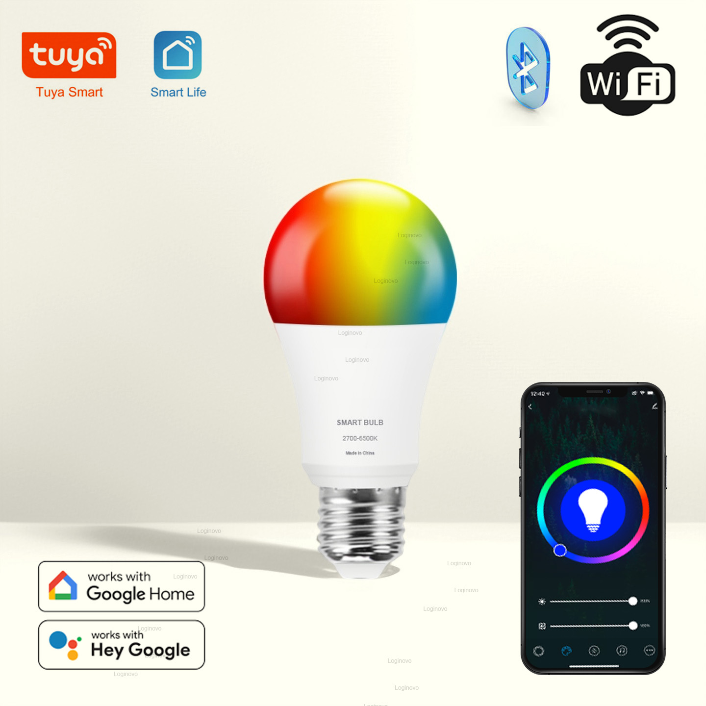 Tuya LED لمبة مصباح بلوتوث/واي - مراجعة Home Decor Free App وسعره