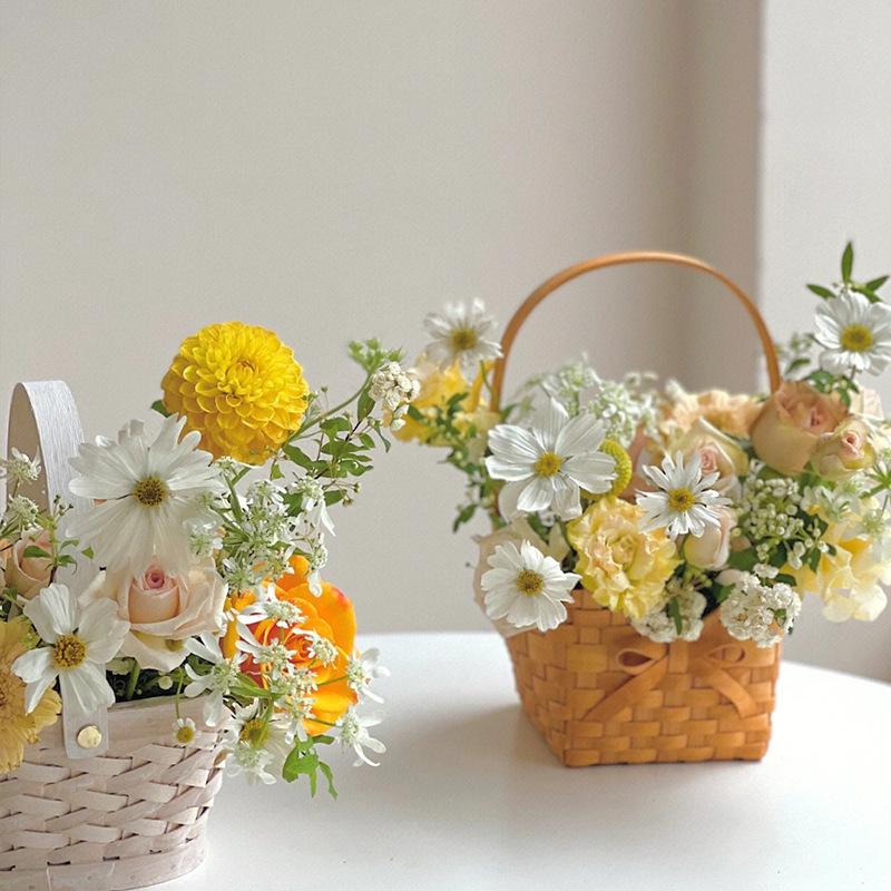 سلة زهور جديدة من الخيزران وال - مراجعة Rattan Plant Basket وسعره