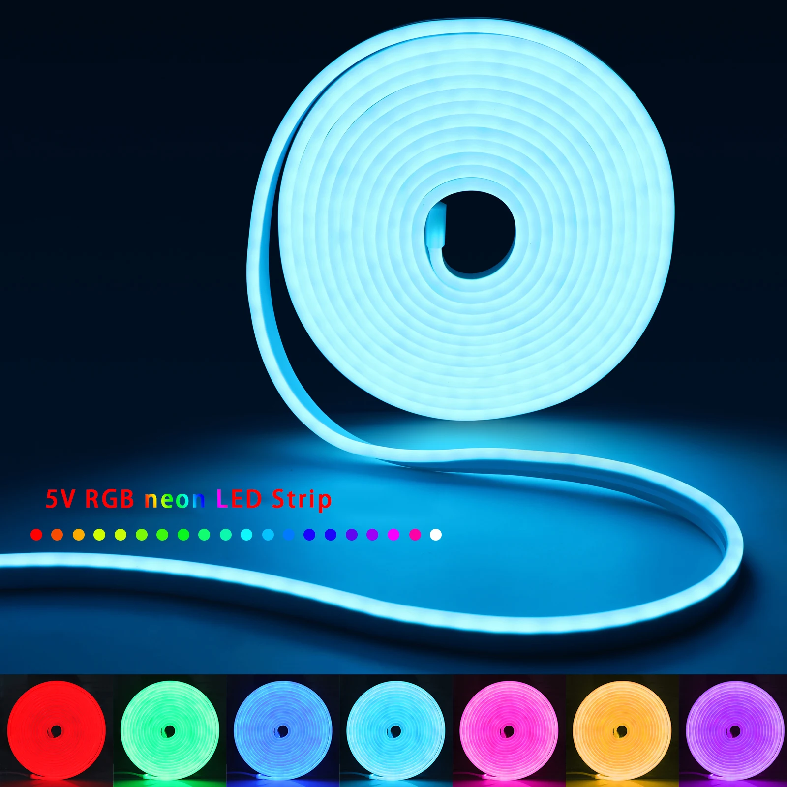 1-5 متر RGB LED شريط ضوء النيو - مراجعة Home Decor Free App وسعره
